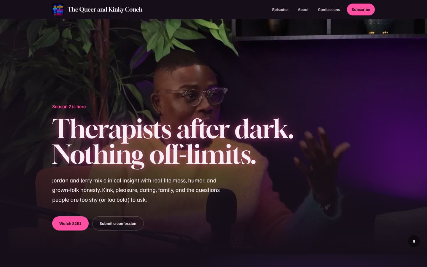 The The Queer and Kinky Couch website